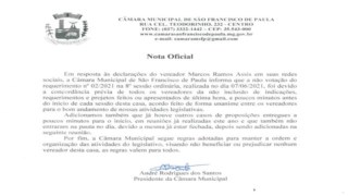 Nota Oficial - 08/06/2021 Nota Oficial - 08/06/2021